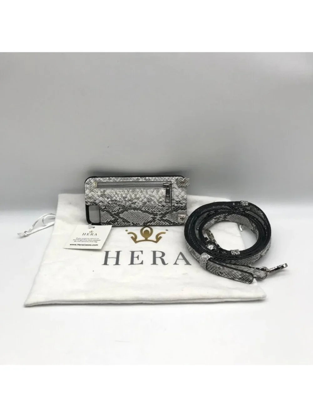 Hera Cases Gray I Phone Case With Wallet Crossbody